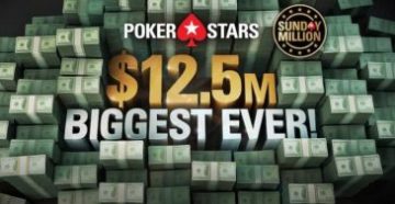 Праздничный Sunday Million пройдет с гарантией $12,500,000