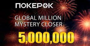 ПокерОК завершает серию GGWF ивентом Global MILLION$ Mystery Closer с минимальным призовым фондом $5,000,000